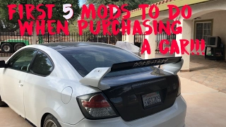 Top 5 First Mods To do When Buying A New Car!!!