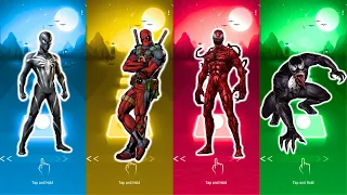 Tiles Hop SuperHero, Black SpiderMan vs DeadPool vs Carnage vs Venom