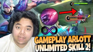 ARLOTT UNLIMITED SKILL 2 ?! KAYA LANCELOT COK !! R7 ARLOTT GAMEPLAY #MLBB