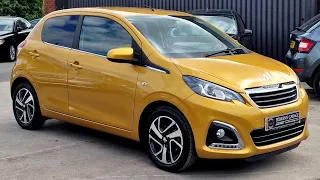 2017 (67) Peugeot 108 Allure 1.0 Auto 5Dr in Golden Yellow. 6k Miles. 5 Services. Big Spec. £11,750