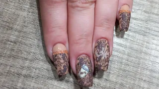 coffee mani using clear jelly stamper coffee plate