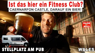 #922 NEU Ein Fitnessclub aus dem 13. Jahrhundert! Caernarfon Castle | Anglesey Nacht beim Pub