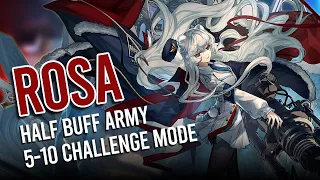[Arknights] Rosa Max Level S3M3 Showcase (5-10 Challenge Mode with Half the Buff Army)