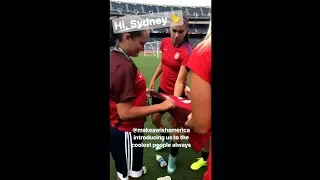 Alex Morgan & Make-A-Wish: #ToN Togetherness at Qualcomm Stadium Pre-USAv.BRA (IG Story) - 7-29-17