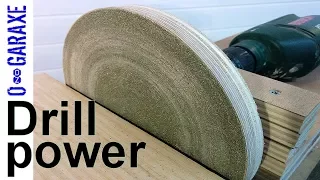 Make a drill powered DISC SANDER