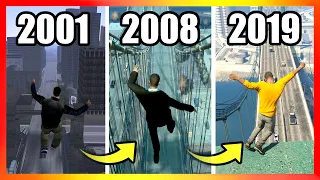 Jumping From the HIGHEST BRIDGES | GTA Games (2001-2019)