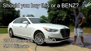 2018 Genesis G90 RWD 5.0 Ultimate Review - This or a BENZ?