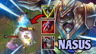 WILD RIFT NASUS IS BROKEN IN BARON LANE! (BUILD & RUNES)