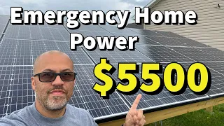 EMERGENCY POWER FOR YOUR HOME - ONLY $5500 -  BUDGET SOLAR BACKUP SYSTEM FOR HOME