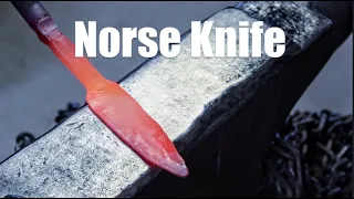 Forging The Kniv [Norse Style] High Carbon Steel Blacksmithing Knifemaking + Singing Amazing Grace