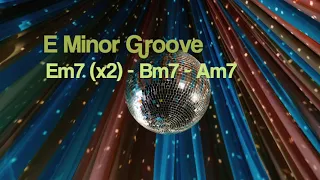 E Minor Disco Funk Bass Backing Track