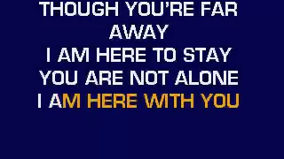 Michael Jackson - You Are Not Alone Karaoke