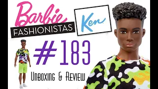 👑 Edmond's Collectible World 🌎:  Barbie Fashionistas #183 Broad Ken Doll Camo Print Unboxing Review