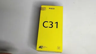 Poco c31 unboxing, Ram 3 gb/ storage 32, face unlock, fingers lock, Poco c31 Price ₹699