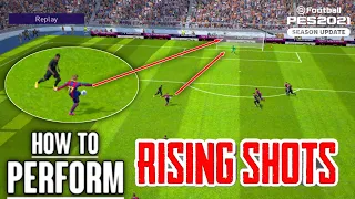 How to Perform Rising Shots | Full Tutorial | 🚀 | Pes 2021 Mobile