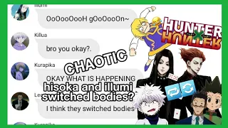 hxh texts - hisoka and illumi switched bodies? 🔄😱