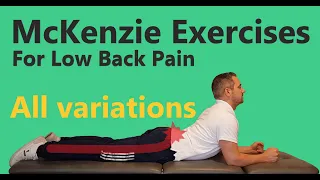 BEST McKenzie Low Back Exercises for Herniated Disc, Bulge & Sciatica - for Lower Back & Leg Pain!