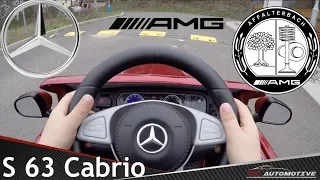 Mercedes-AMG S 63 Convertible POV Test Drive + Acceleration 0 - 426 km/h