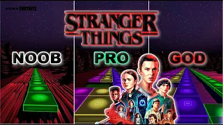 Stranger Things Theme - Noob vs Pro vs God (Fortnite Music Blocks) With Map Code!