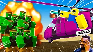 ROBLOX A DUSTY TRIP Funny Momments (HELICOPTER) | UNLOCKING MOST OVERPOWERED Car in A Dusty Trip 🚗