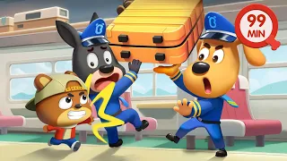 The Train Ride | Educational Videos for Kids | Safety Cartoon | Sheriff Labrador