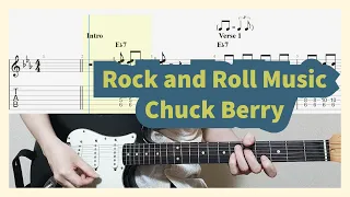 Rock and Roll Music - Chuck Berry Guitar Cover with Tab