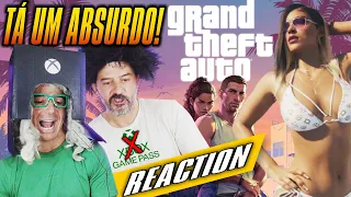 REAÇÃO AO TRAILER 1 DE GTA VI QUE ESTÁ UM ABSURDO #gta6