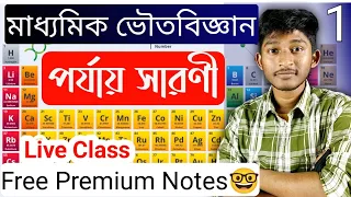 পর্যায় সারণি | Periodic Table Class 10 in Bengali, WBBSE, Madhyamik Physical Science Chapter 8.1