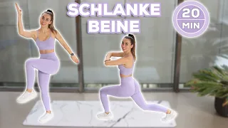 20 Min. HIIT Schöne Beine Workout mit oder ohne Springen (+ Warm Up) | Bein Fatburner!