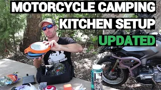 Motorcycle Camping Kitchen Gear Setup Updated 2018