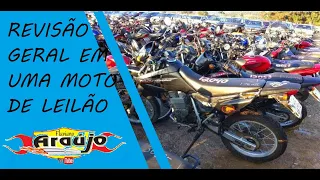 Manutenção geral em moto de Leilão por Flaviano Araújo (Parte 2)