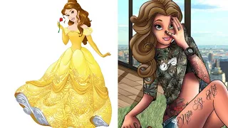 Disney princesses reimagined as modern day naughty teenage girls
