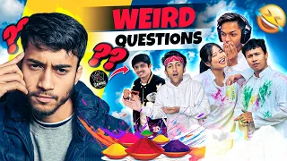 Asking Youtubers Weird Questions in Real Life! Holi Special - Vlog #15