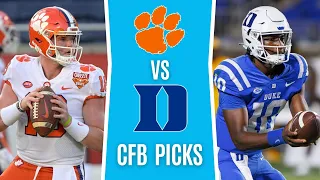 College Football Free Picks | CLEMSON vs DUKE | NCAAF Picks and Predictions Week 1