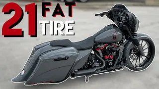 New 2021 21” Harley Street Glide Fat Tire Custom Bagger For Sale