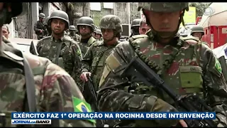 Exército faz primeira operação na Rocinha após intervenção