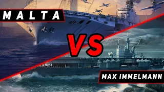 АВИАНОСЕЦ MALTA VS MAX IMMELMANN! ЧТО ОКАЖЕТСЯ СИЛЬНЕЕ?! МИР КОРАБЛЕЙ/WORLD OF WARSHIPS