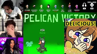 ASH Eats Everyone as Pelican (GOOSE GOOSE DUCK w/ Sykkuno, Boogie, Chanpu, Lyndi, & Banana)