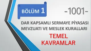 1- DAR KAPSAMLI SERMAYE PİYASASI MEVZUATI VE MESLEK KURALLARI