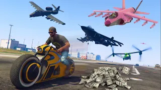 Whoever can hit me with a plane wins $8,000,000. | GTA 5 THUG LIFE #462