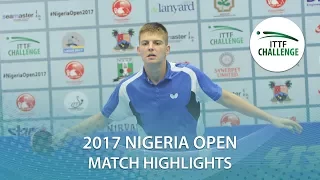 2017 Nigeria Open Highlights: Rares Sipos vs Abayomi Animasahun (Qual)