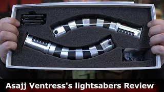 Star Wars: Asajj Ventress Custom lightsabers Review ( CCsabers Sister Wen )