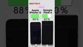 iPhone 13 vs. Pixel 6 Charging Test⚡️Subscribe for more ✌🏼