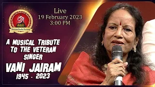 Tribute to Vani Jairam