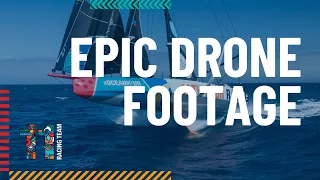 EPIC drone footage of IMOCA Southern Ocean sailing!