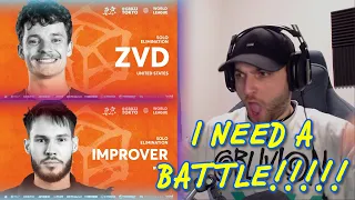 IMPROVER 🇷🇺 | ZVD 🇺🇸 | GBB 2023: WORLD LEAGUE | Solo Elimination (Reaction) #beatbox #reaction