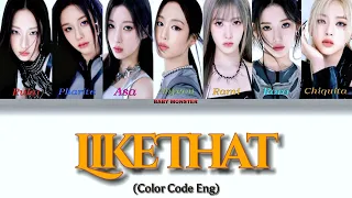 Lyrics lagu BABYMONSTER 'LIKE THAT' (Color Code)