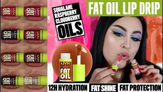 NYX FAT OIL LIP DRIP SWATCHES REVIEW