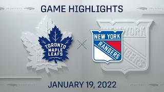 NHL Highlights | Maple Leafs vs. Rangers - Jan. 19, 2022