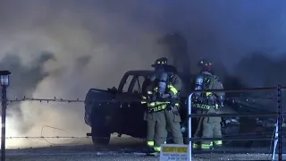 Firefighters fight flames at empty home in East Bexar County